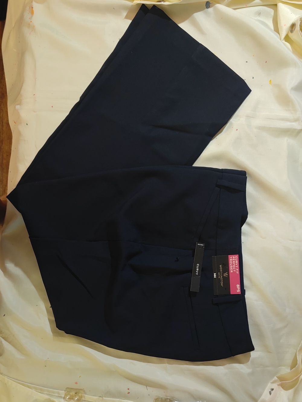 Worthington Dark Navy Petite Dress Pants